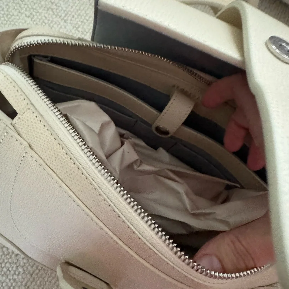 Senreve Mini Maestra - cream perfect condition pebbled leather